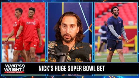 Nick is betting on a Patrick Mahomes.